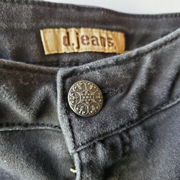 Women's Black Vintage Faded D. Jeans - Size 16 plus - Picture 4 of 11
